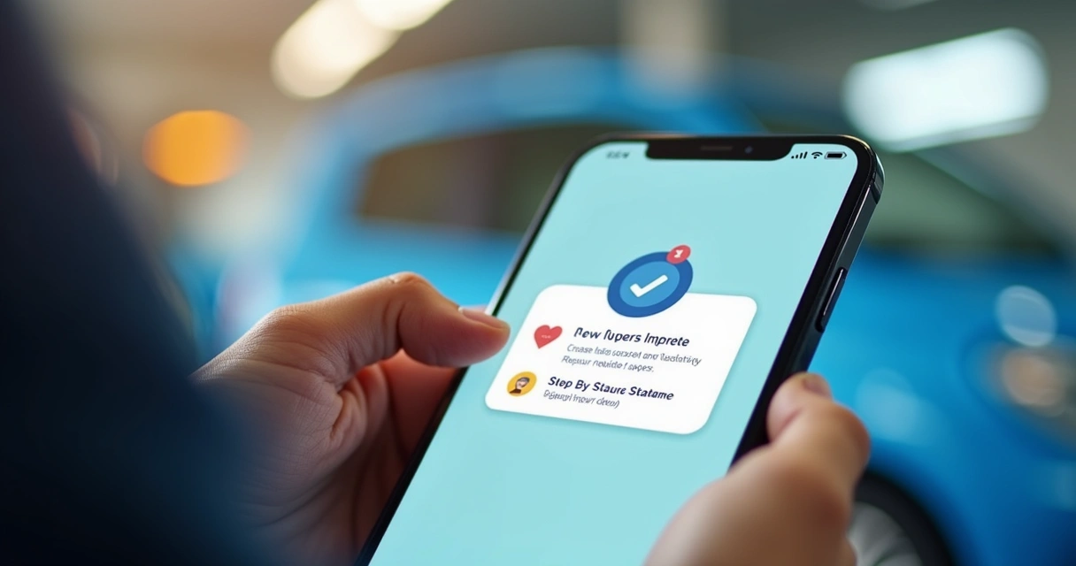 Cliente recebendo notificação sobre serviço técnico