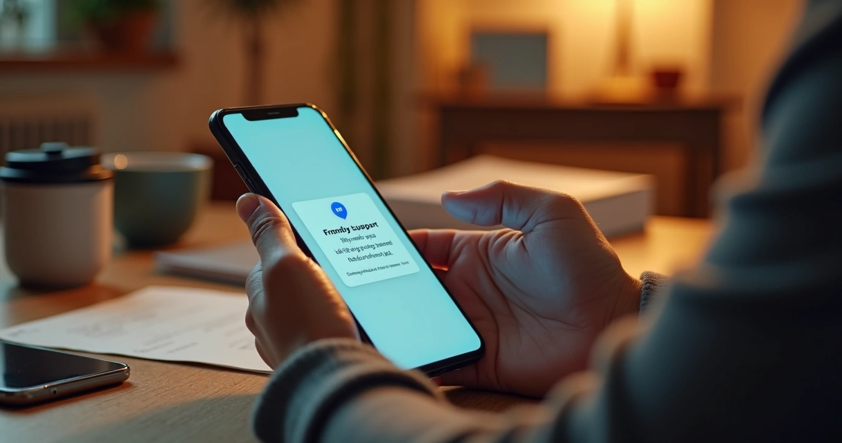 Cliente recebendo suporte humanizado pelo celular 