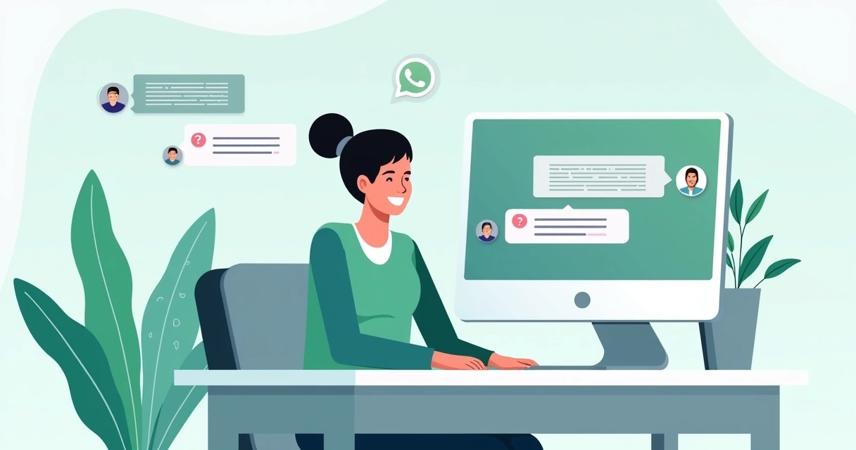 Cliente recebendo suporte pelo WhatsApp após compra 