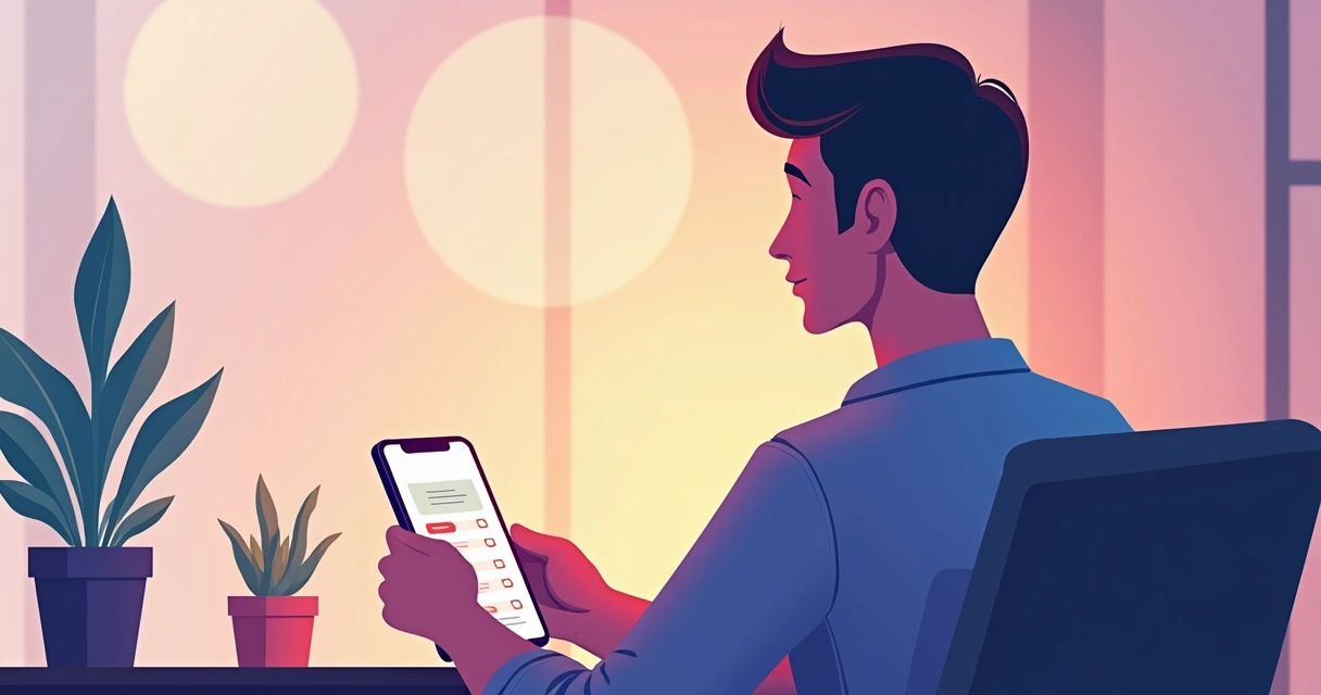 Pessoa respondendo pesquisa NPS em smartphone