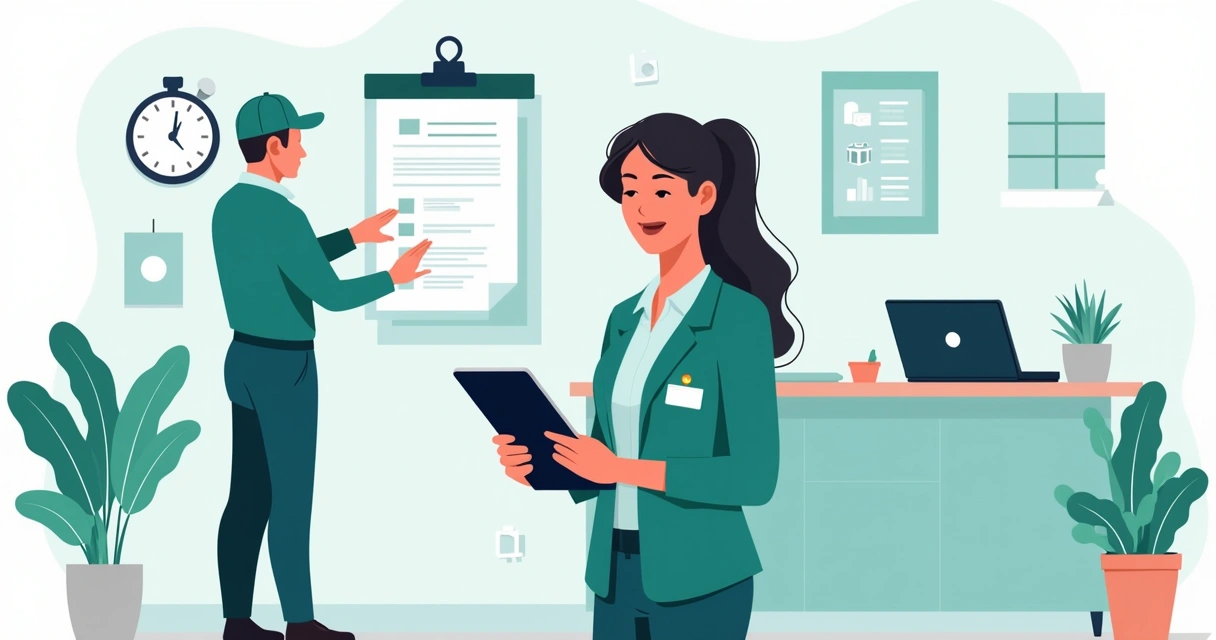 Cliente satisfeito assinando digitalmente ordem de serviço