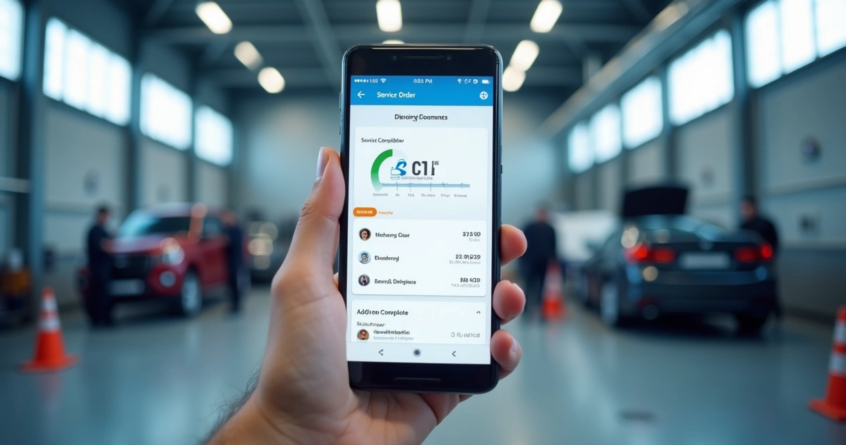 Cliente vê status no celular
