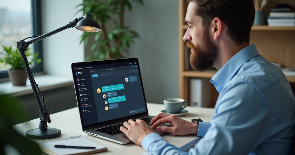 Cliente B2B interagindo com bot digital 
