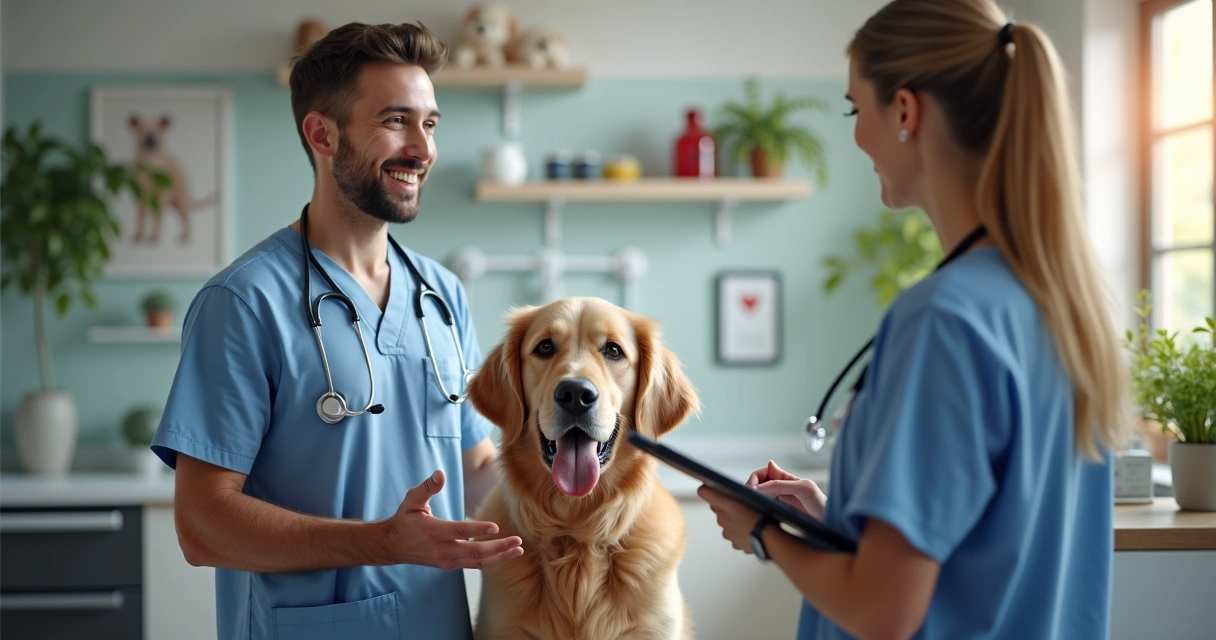 Tutor de pet dando depoimento em clínica veterinária