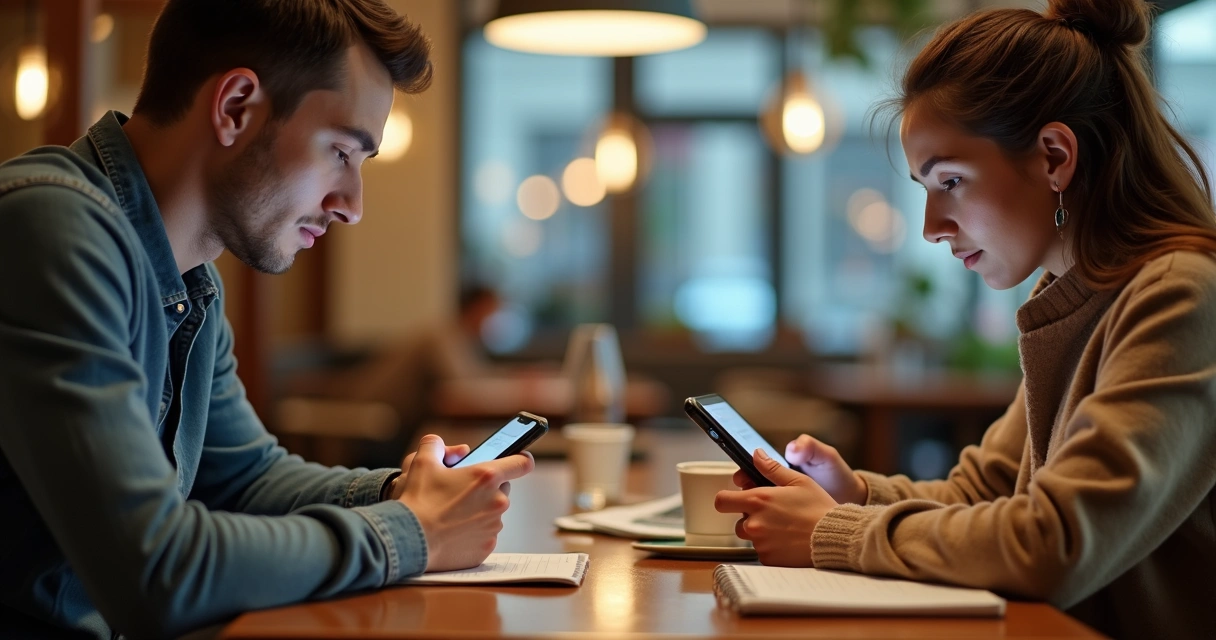 Clientes aguardando atendimento de WhatsApp na tela do celular 