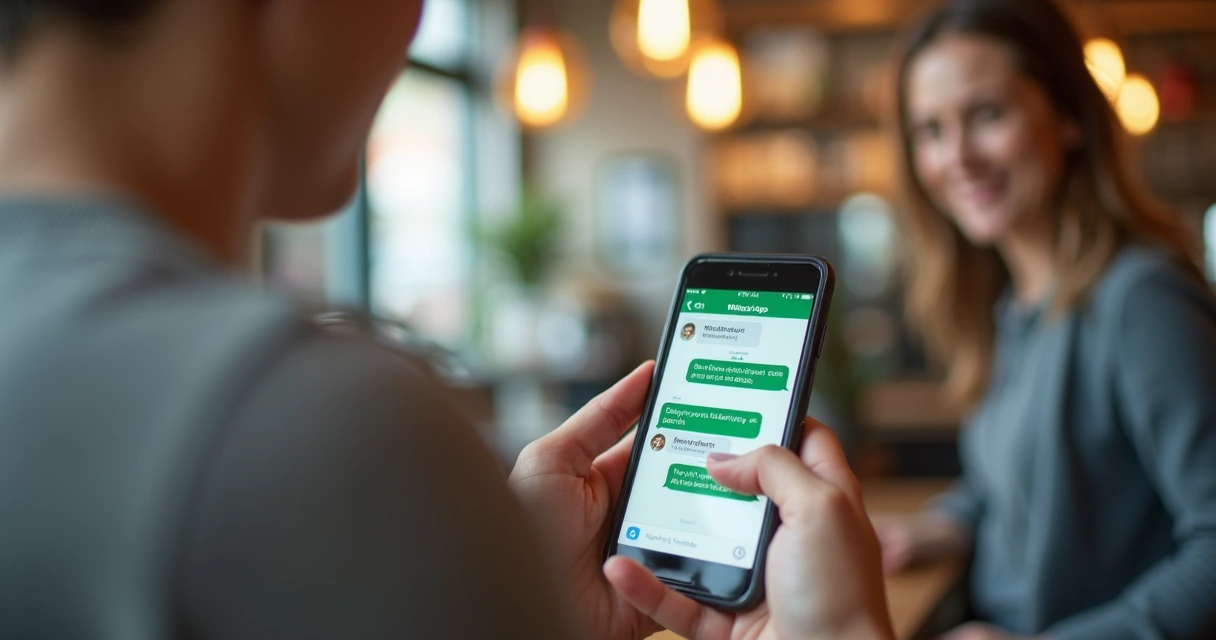 Cliente interagindo pelo WhatsApp com atendente identificado 