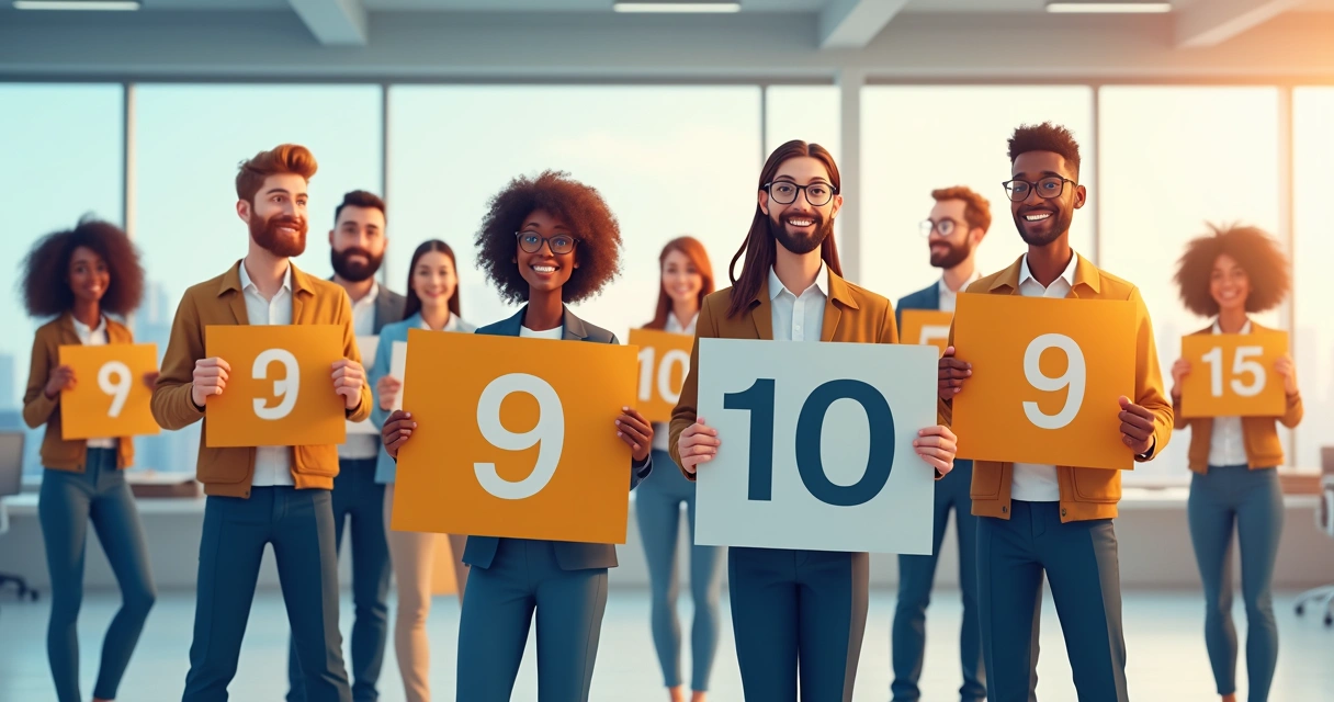 Grupo de clientes fiéis comemorando juntos 