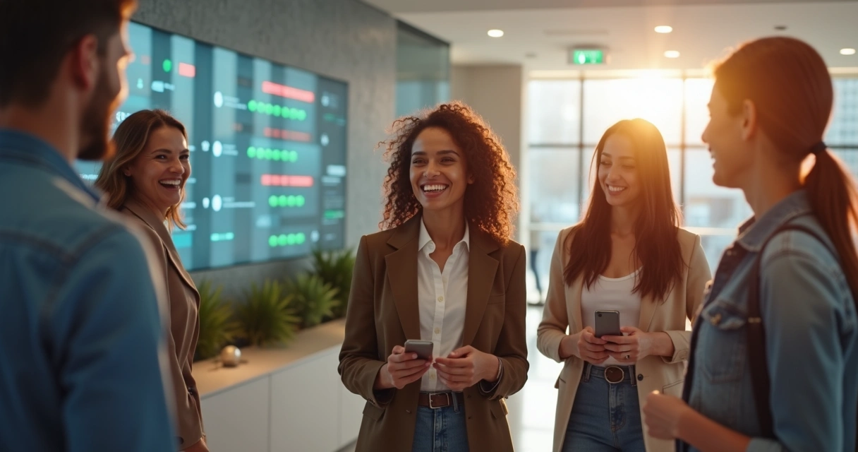 Clientes satisfeitos após atendimento com IA 