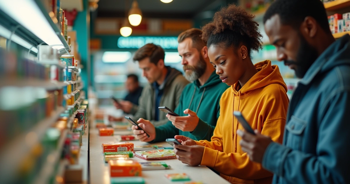 Clientes atentos comprando pelo WhatsApp rapidamente 