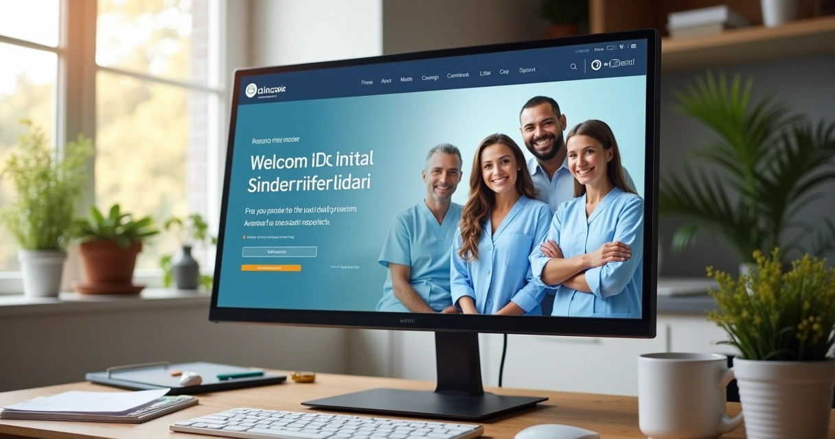 Identidade visual autêntica de clínica odontológica no site