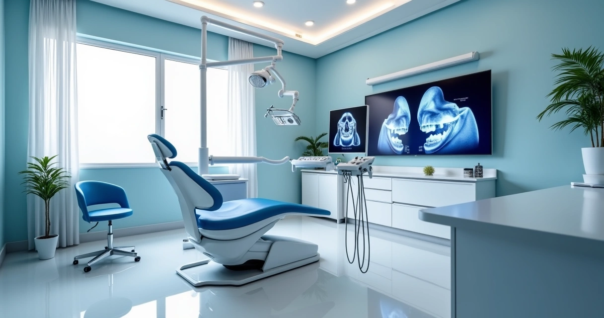 Sala moderna de clínica odontológica em Cajamar 