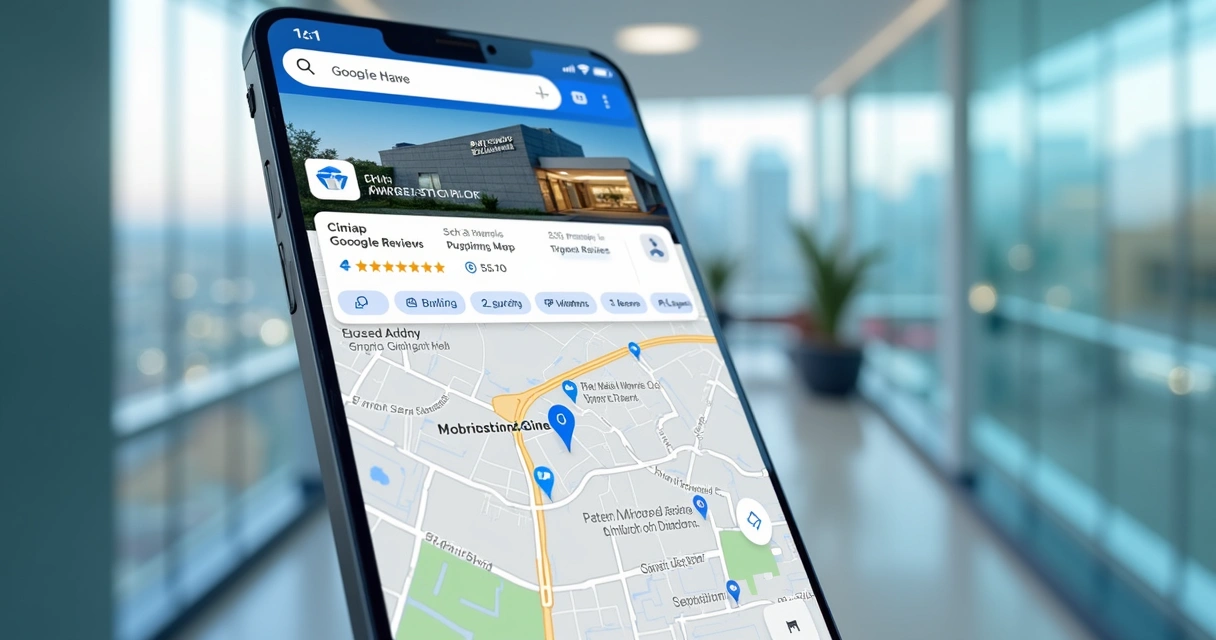 Perfil de clínica odontológica destacado no Google Maps 