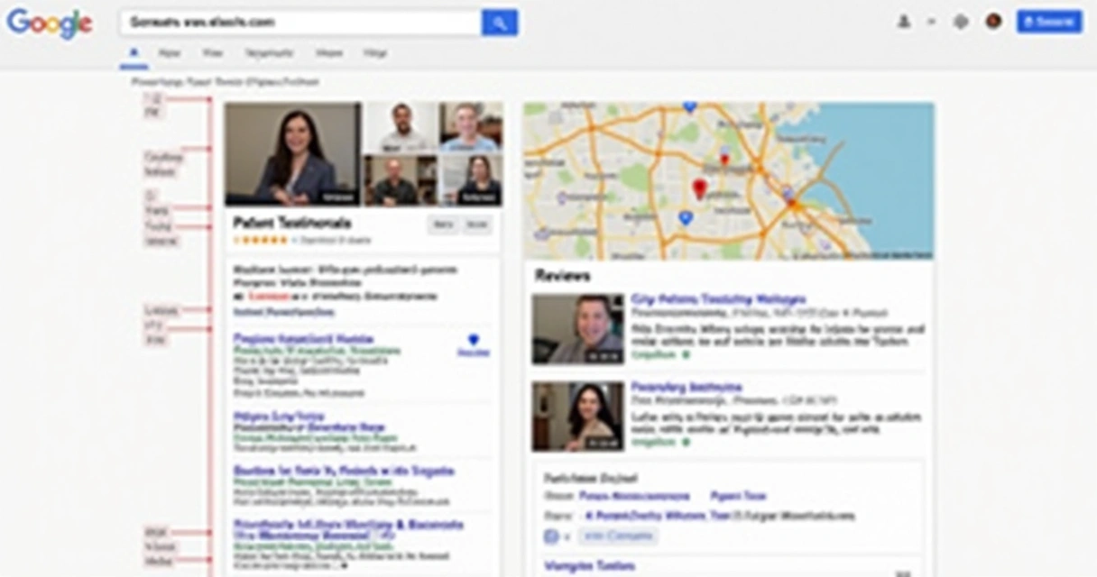Perfil de clínica odontológica em destaque no Google Maps 