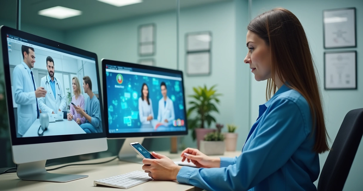 Gestora de clínica posta conteúdo em rede social médica 