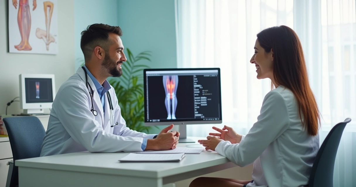 Médico vascular atendendo paciente em clínica moderna em Anápolis 