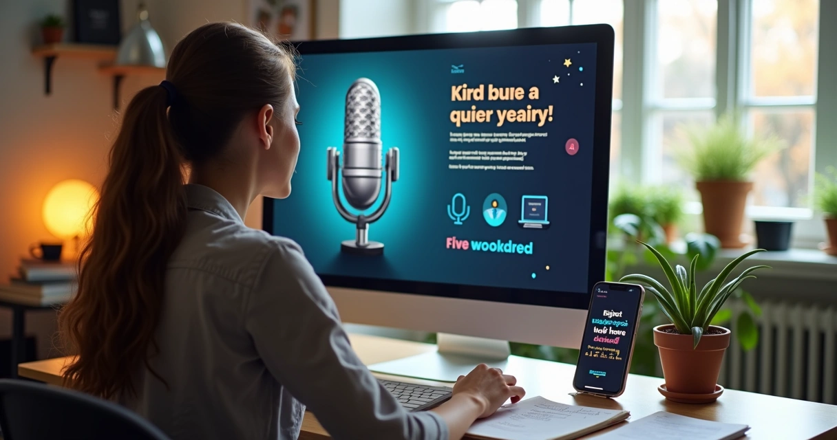 Vídeo curto de podcast com títulos e legendas atraentes 