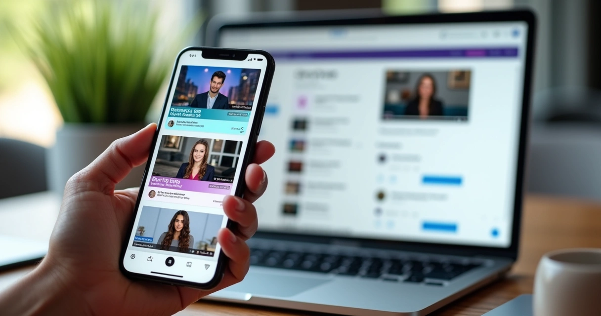 Vertical podcast clips ready for social media