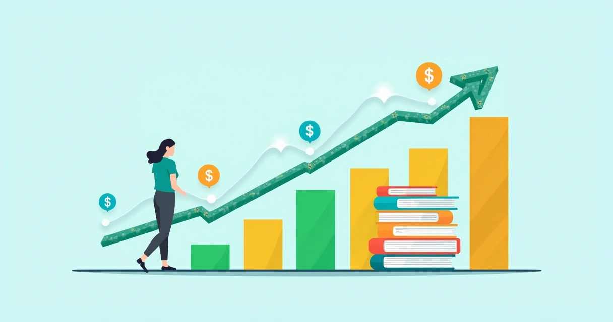 Business growth chart showing ROI after contract tool adoption 