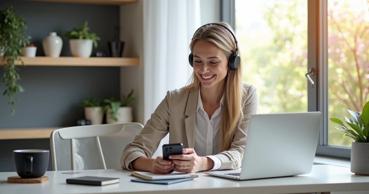 Profissional home office fechando vendas remotamente em notebook