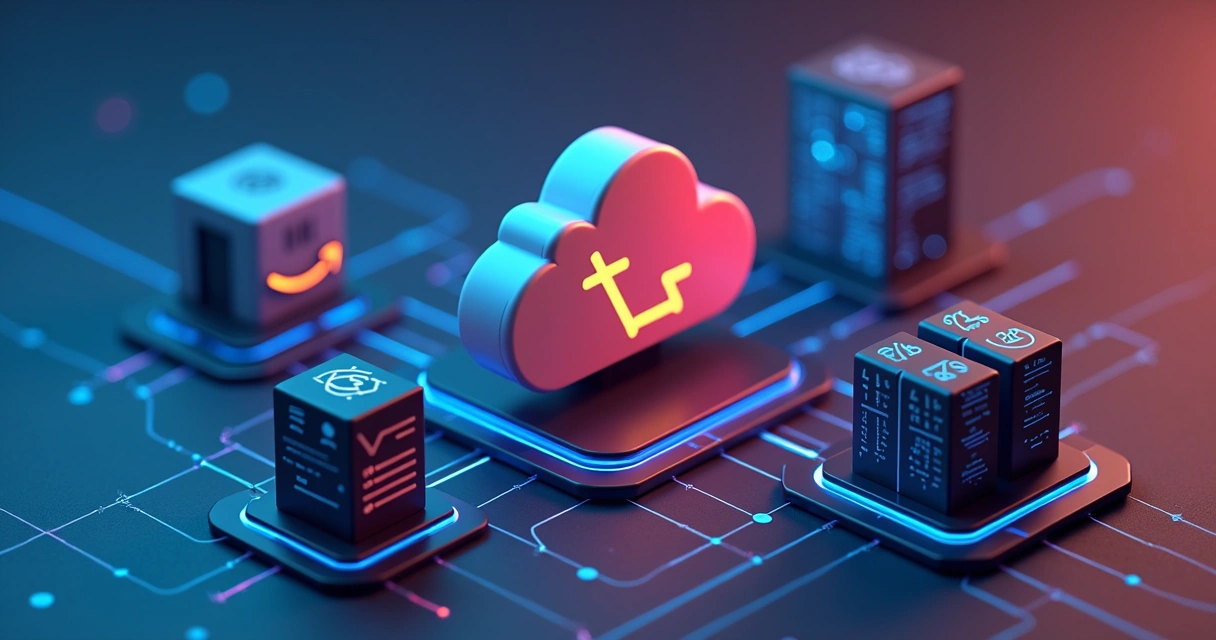 Visualization of Laravel app communicating with AWS cloud and a JavaScript frontend 
