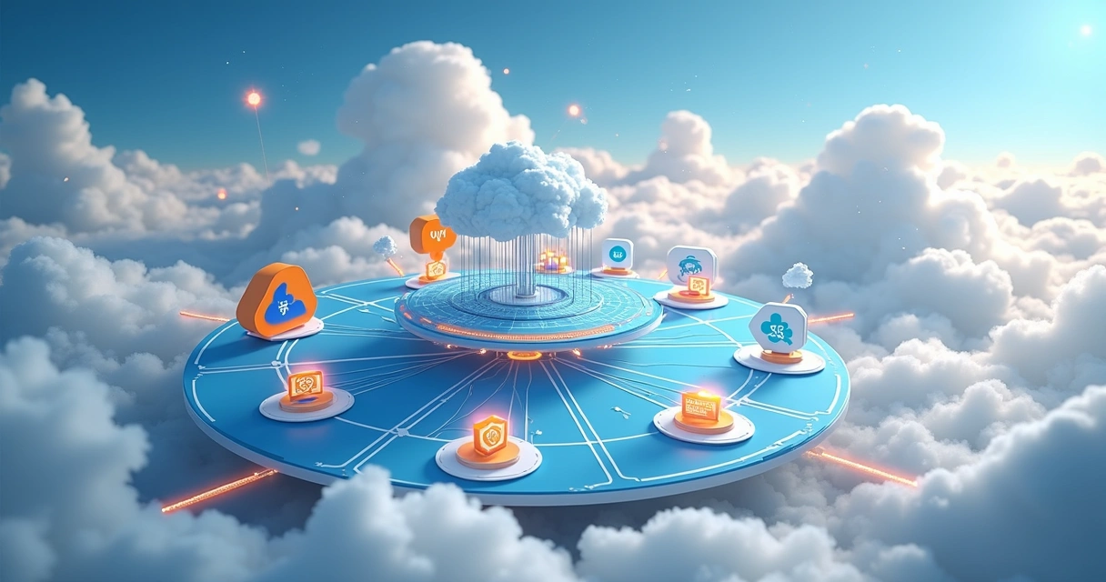 Cloud landing zone architecture diagram 