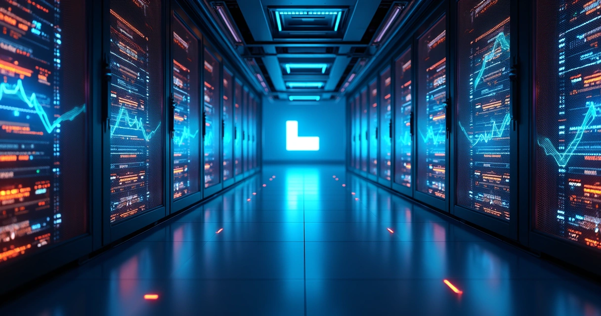 Cloud Zoomed Server Room 