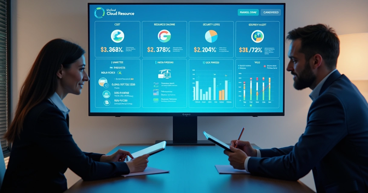 Cloud management dashboard with multiple provider data streams 