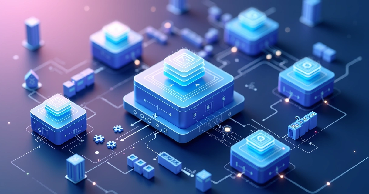 Diagrama de microserviços e containers em arquitetura cloud-native 