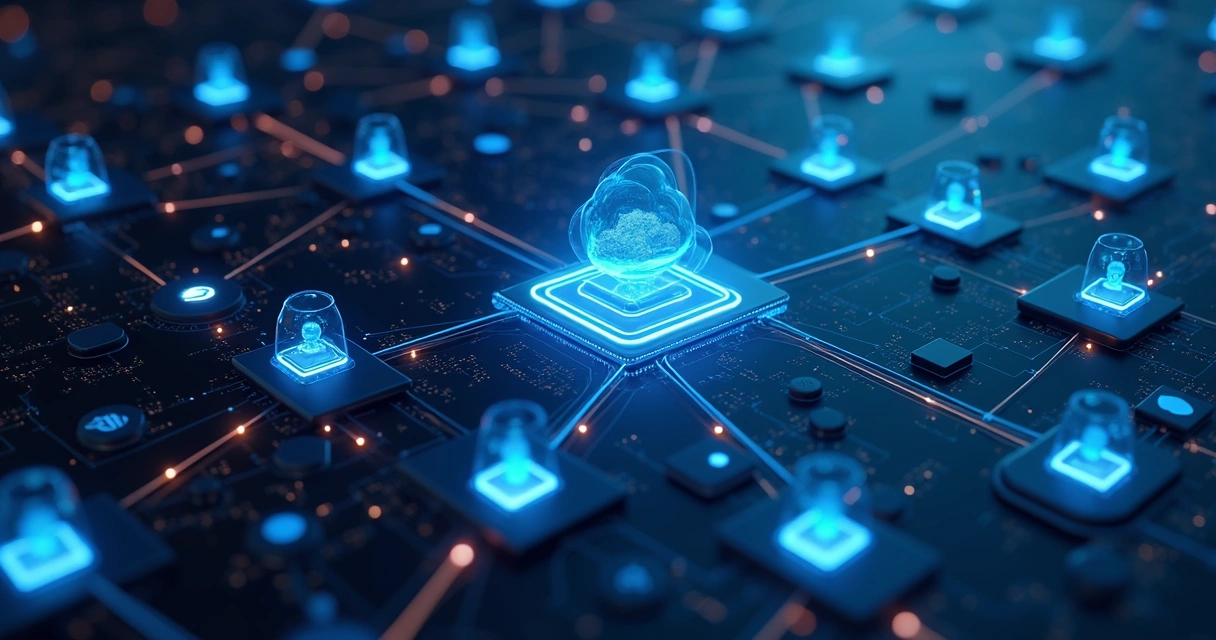 Cloud-focused software architecture diagram