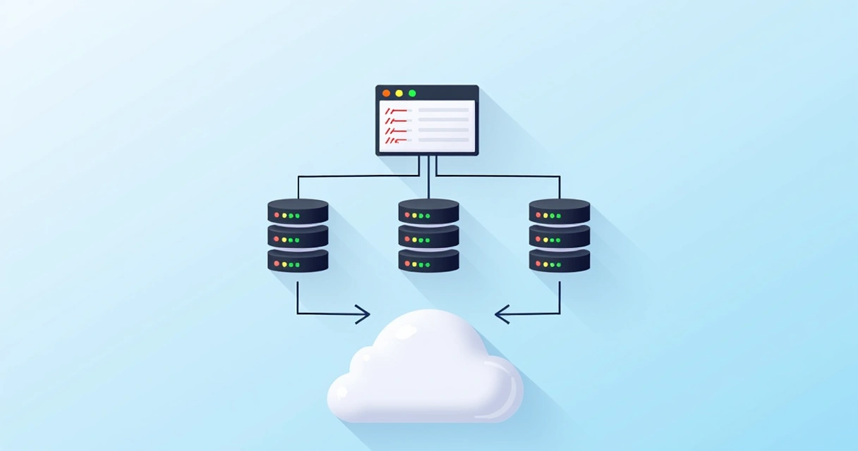 Diagrama de cluster de banco de dados em nuvem 