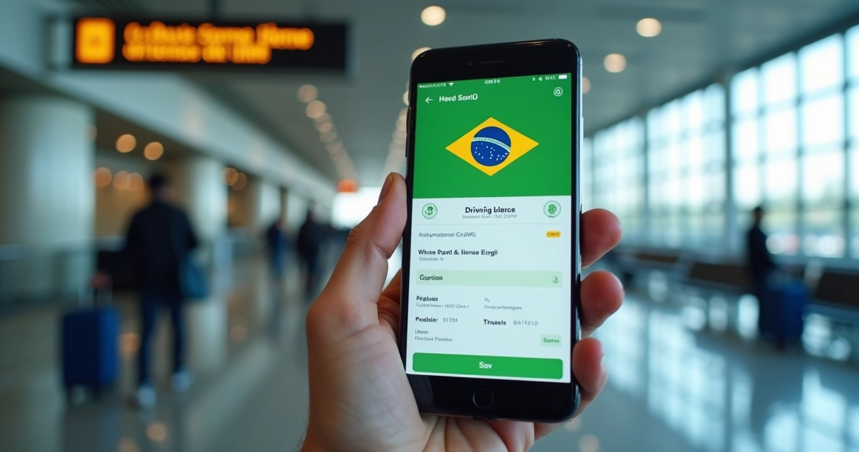 Mostrando CNH digital no celular