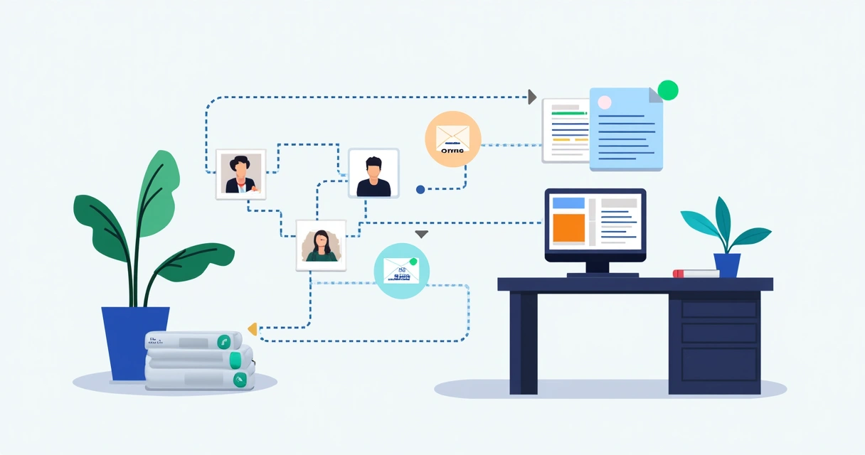 Diagrama de um processo de cobrança automatizada com lembrete por e-mail e WhatsApp 