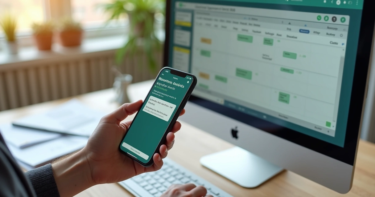 Notificações automáticas de cobrança no WhatsApp 