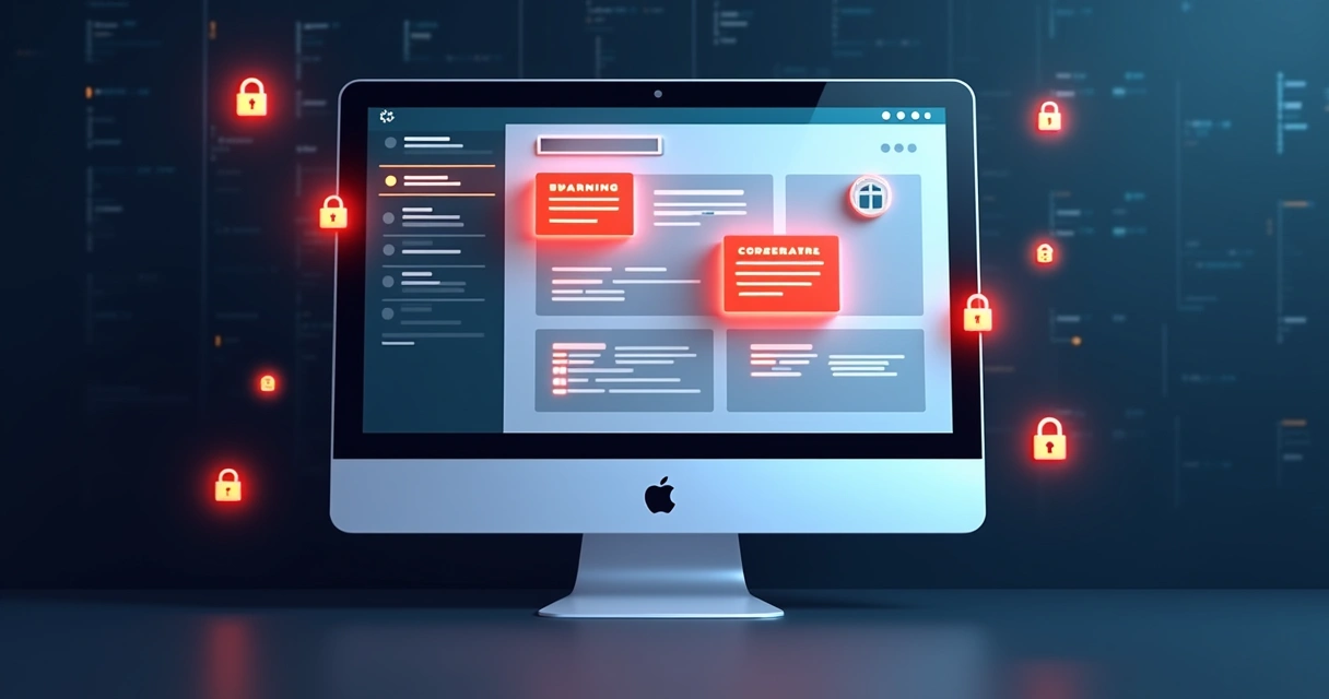Tela de painel WordPress com alerta de vulnerabilidade de plugin 