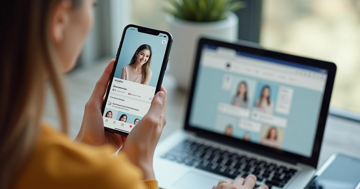 Perfil digital com imagem coerente e comunicação clara 
