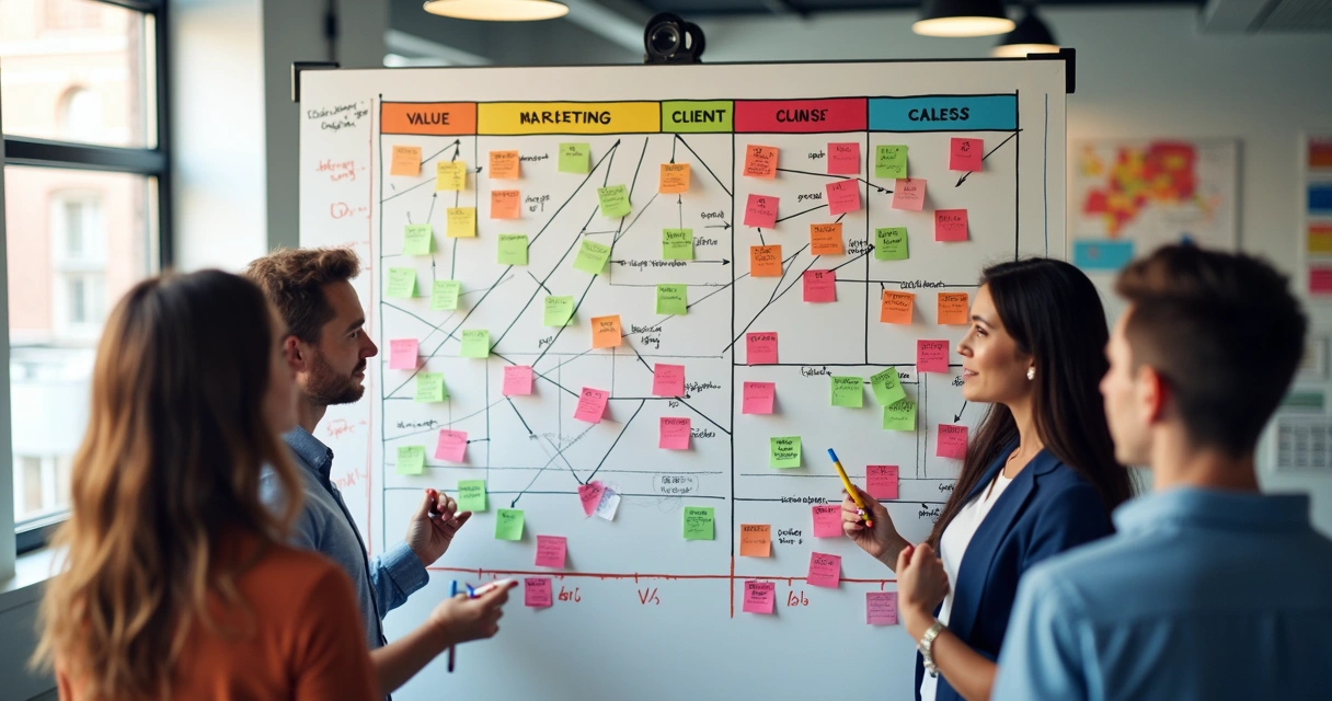 Matriz com classificação de canais e valor dos clientes 