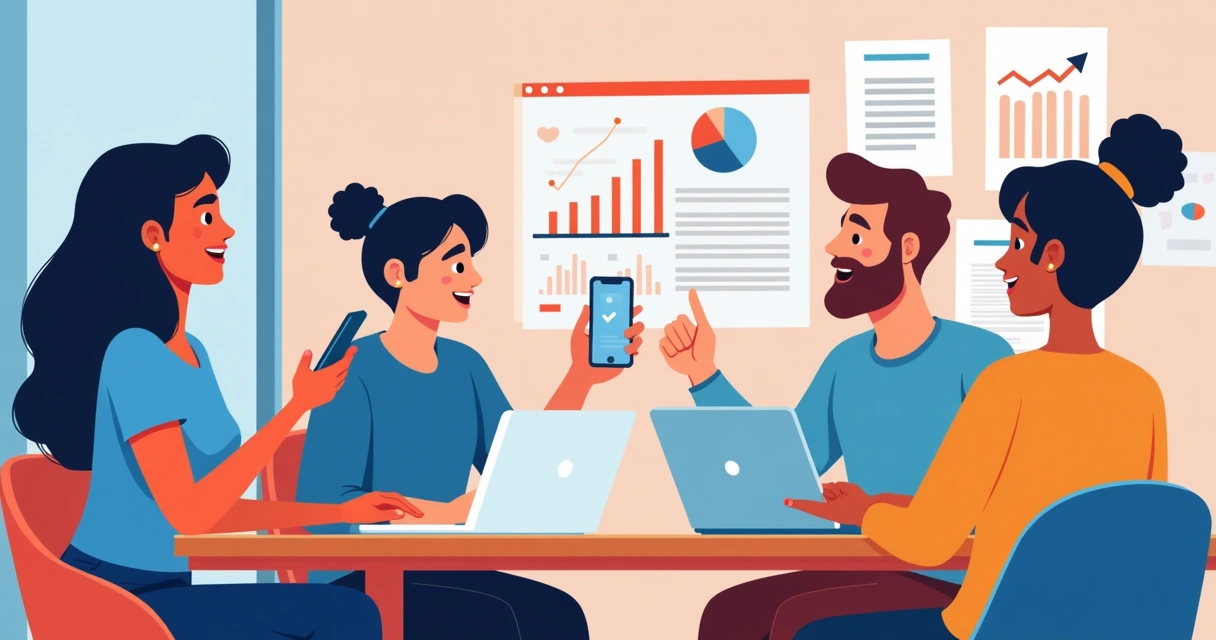 Colaboração entre influenciador e equipe de campanha