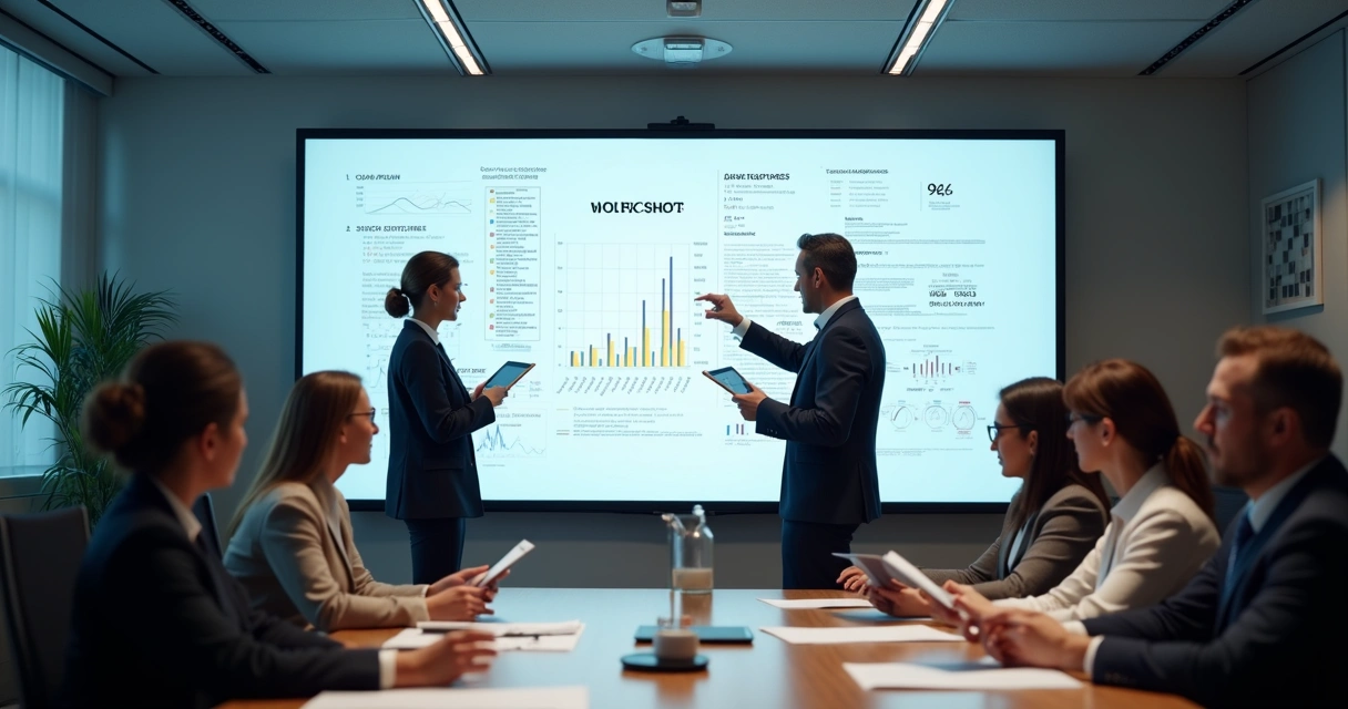 Colaboração entre áreas jurídica, financeira e comercial durante workshop 