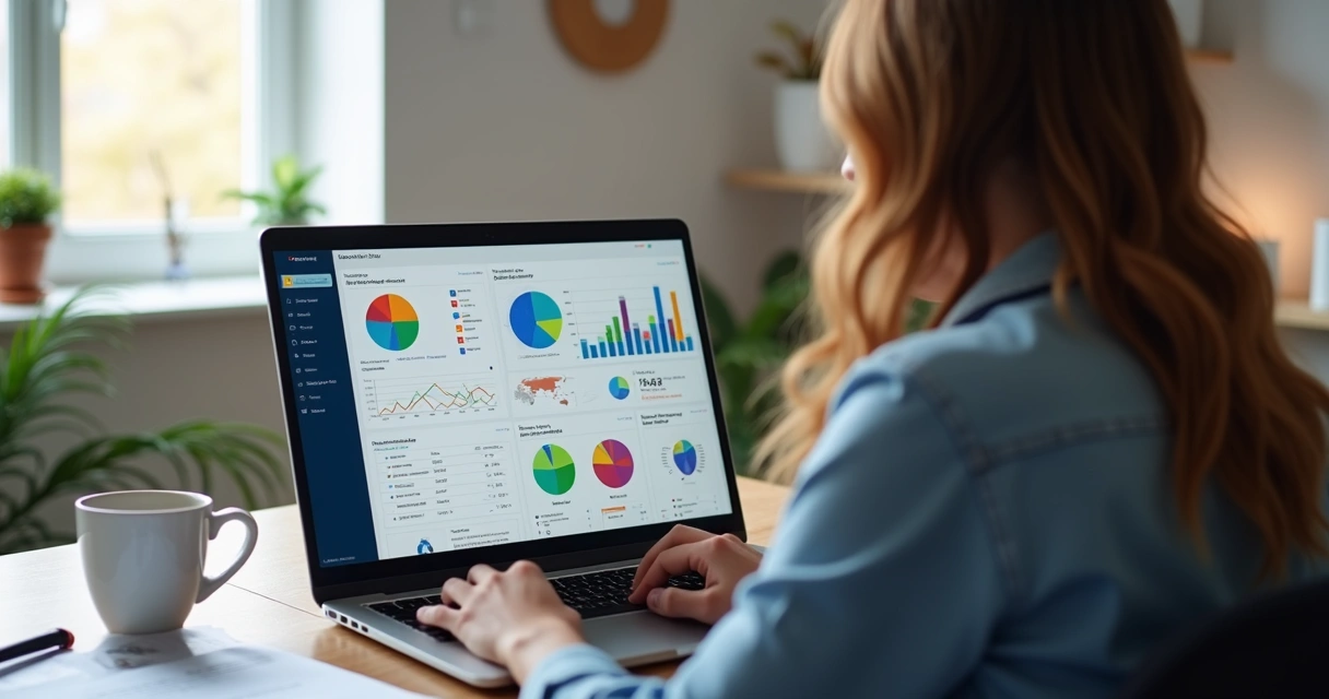 Pessoa em home office analisando relatório de riscos psicossociais