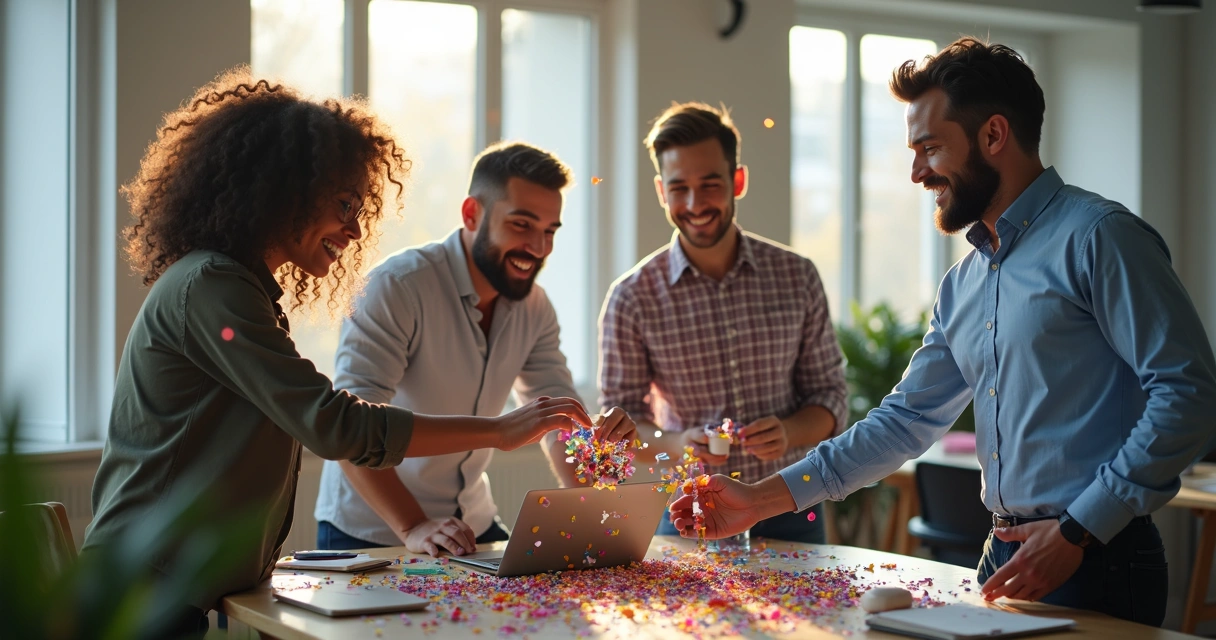 Reconheciemnto entre colegas no ambiente de trabalho