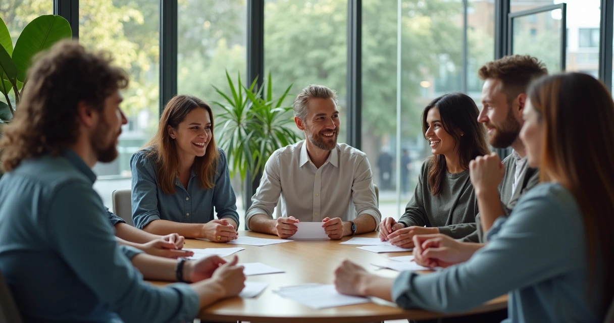 Colaboradores reunidos em dinâmica sobre cultura ética 