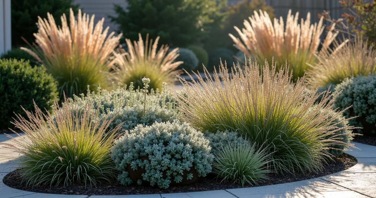 Cold-hardy winter plants in Austin landscape