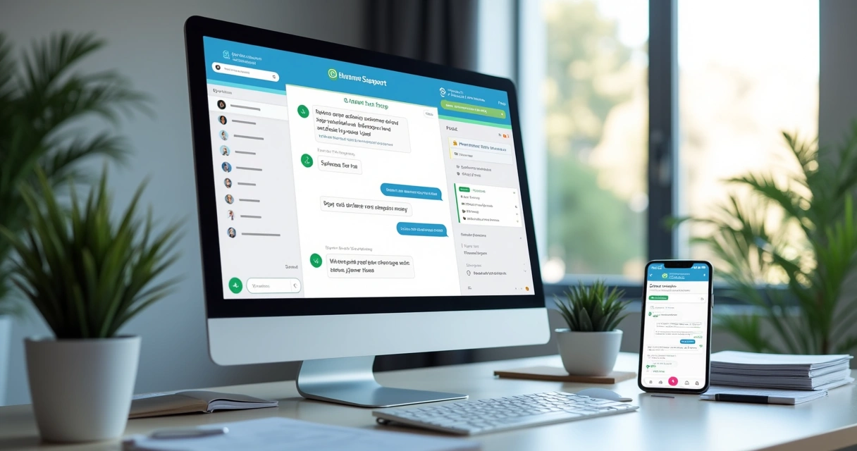 Chat com envio de documentos em tela de atendimento 