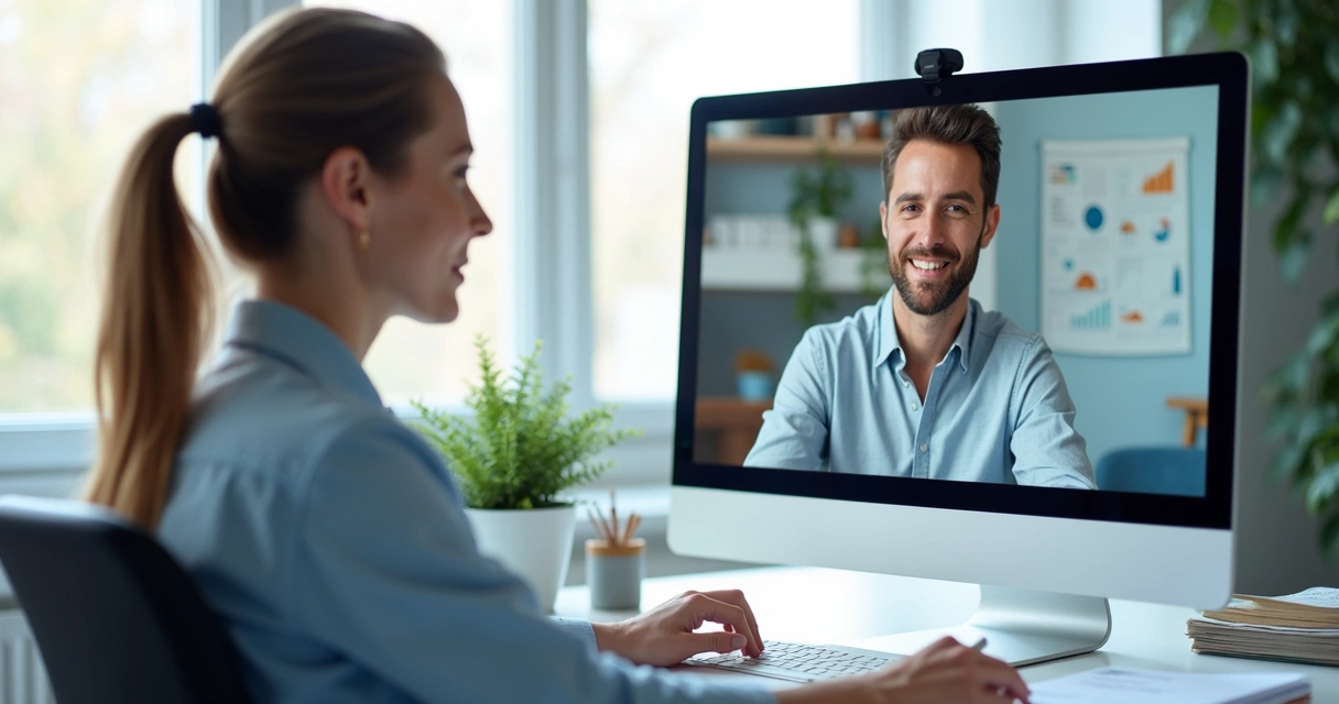 Coleta de dados em entrevista online entre pesquisador e entrevistado 
