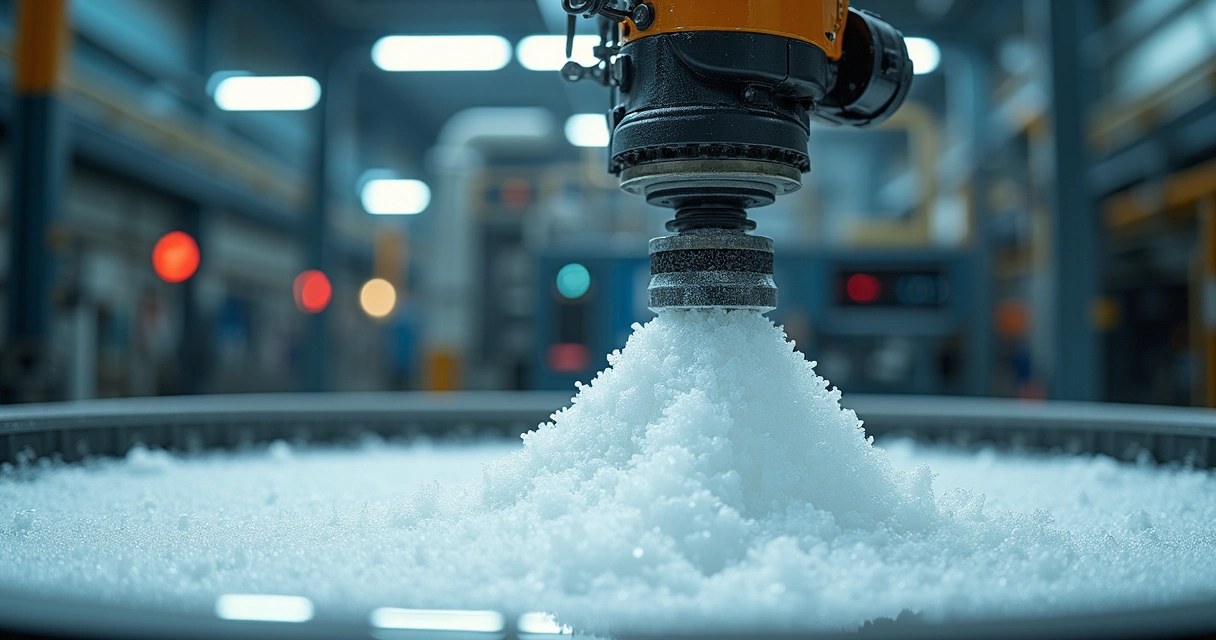 Coleta automatizada de espuma mineral na célula de flotação 