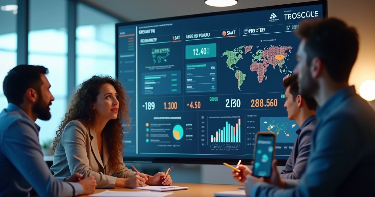 Dashboards digitais exibindo resultados de NPS e CSAT em computadores e smartphones 