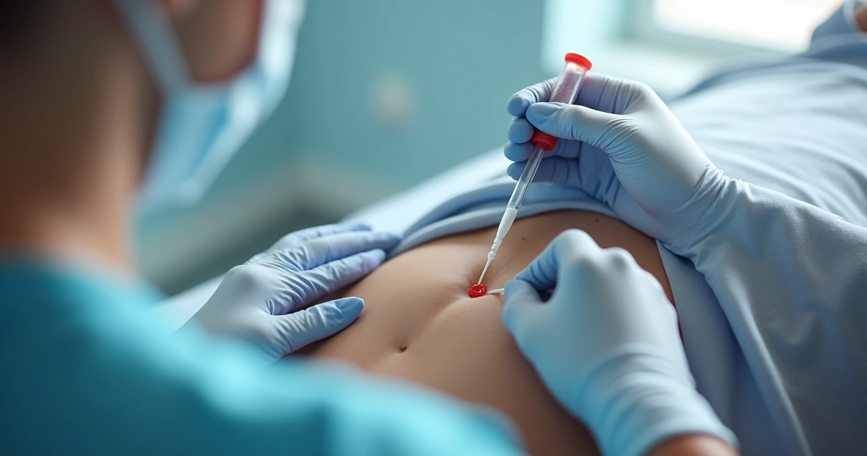 Coleta da lesão para exame de herpes genital