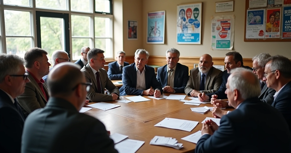 Group discussion, emotional tension, diverse expressions 