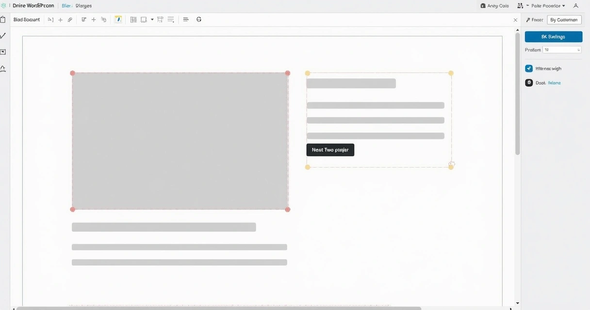 Block editor columns layout with images and text in WordPress 