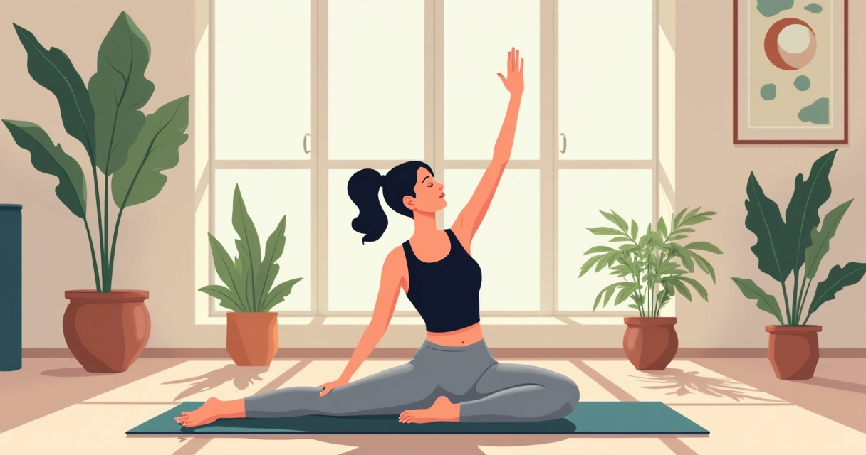 Mulher usando top liso preto e legging cinza clara em academia